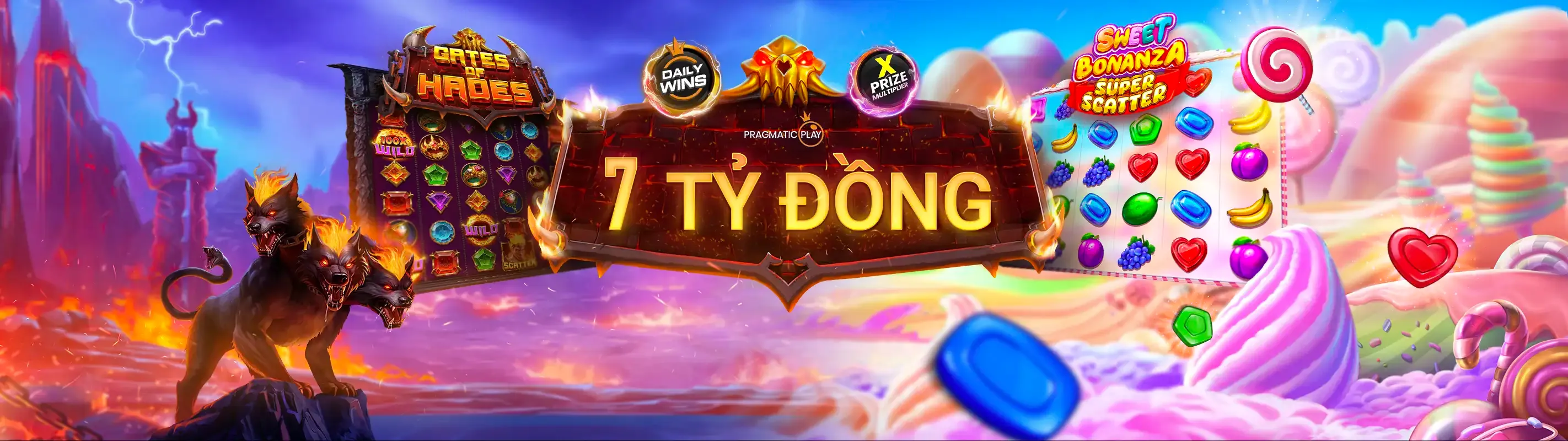 Hình ảnh chính giới thiệu các tựa game hot và ưu đãi độc quyền trên 5fund link mới